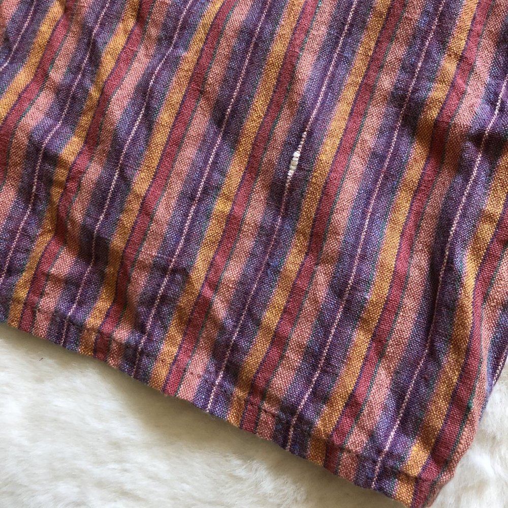 Flax striped shorts 100% linen size small - Picture 9 of 9
